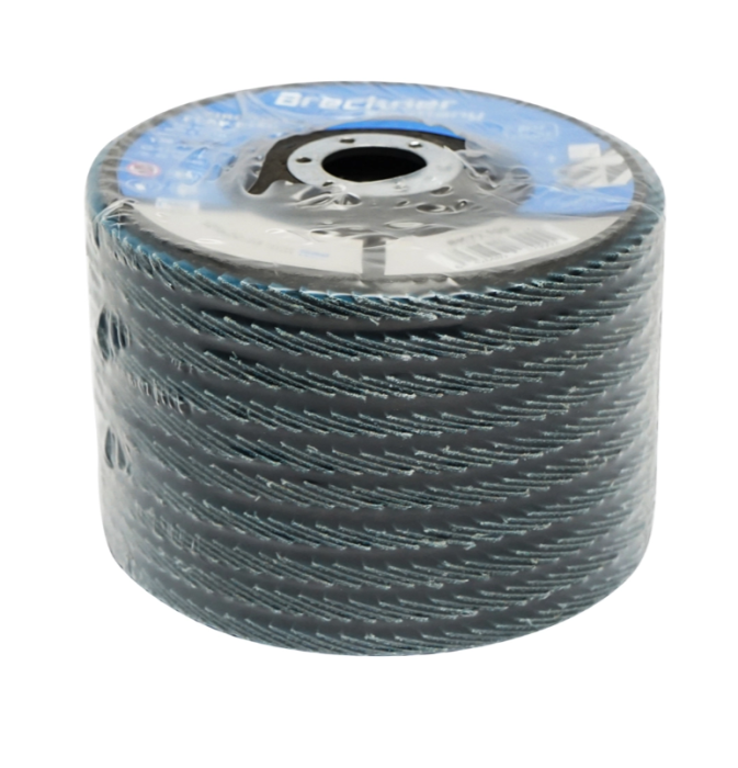 Disc lamelar abraziv cu zirconiu pentru polizat metal inox P60, 125mm DISGX18 (BK77199) [3]