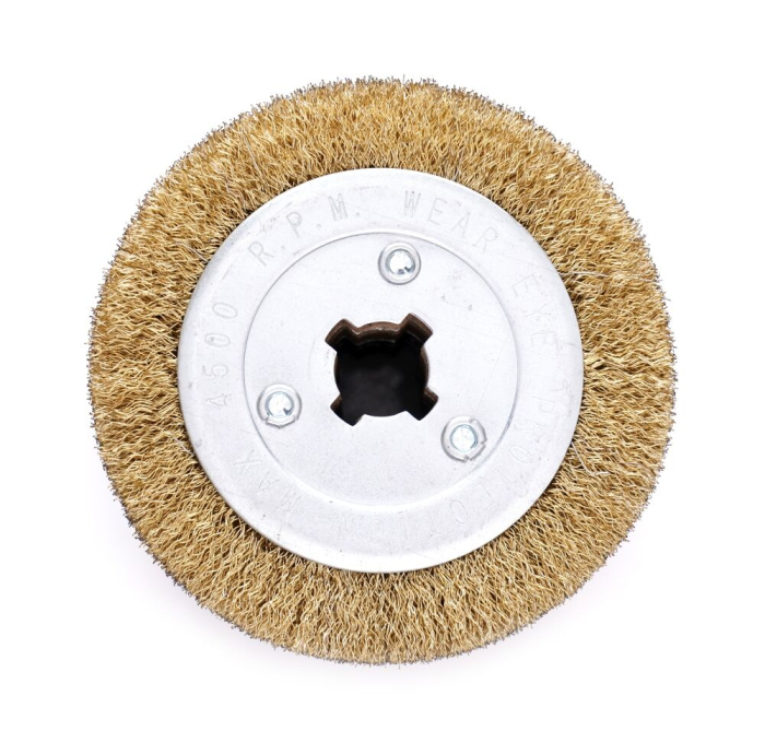 Disc perie abraziva din sarma de alama 120x100x0,3x19 mm (TA4122) [2]
