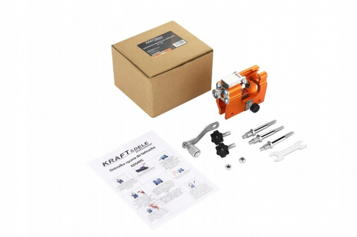 Dispozitiv manual ascutit lant drujba 8-20 cu ghidaj + 3 ascutitoare (KD5495) [2]