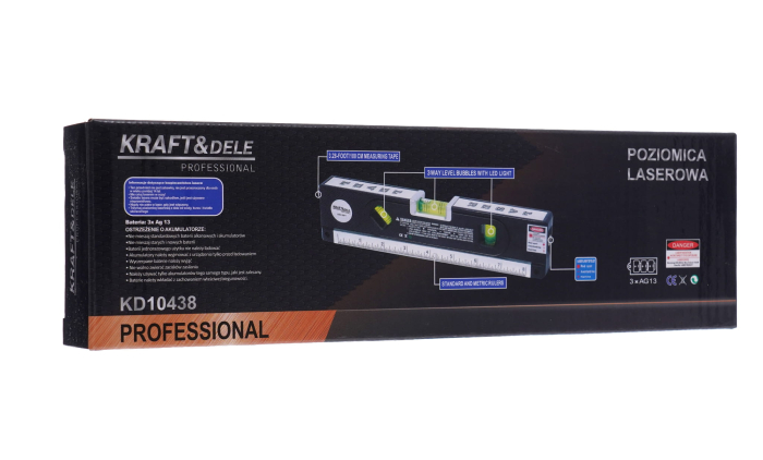 Dispozitiv multifunctional nivela laser boloboc 3 bule ruleta 1.5m rigla (KD10438) [11]