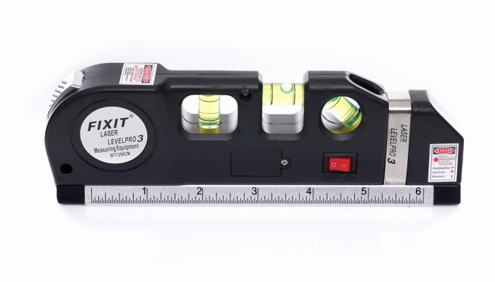 Dispozitiv multifunctional nivela laser boloboc 3 bule ruleta 2.5m rigla (KD10437) [9]