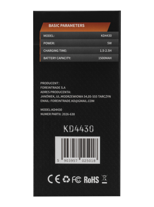 Dozator electronic de lichide 10-100 ml cu baterie 1500 mAh si incarcare USB-C (KD4430) [12]