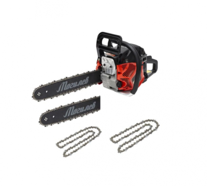 Drujba fierastrau benzina 5.5kW 58cc + Ulei ungere 1L + Ulei amestec 0.5L 2 Lame 2 Lanturi (40cm + 45cm) (BM-5,5+) [2]