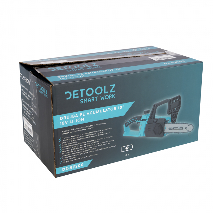 Drujba Fierastrau lant 18V 10tol 2 baterii acumulator (DZ-SE200+) [9]