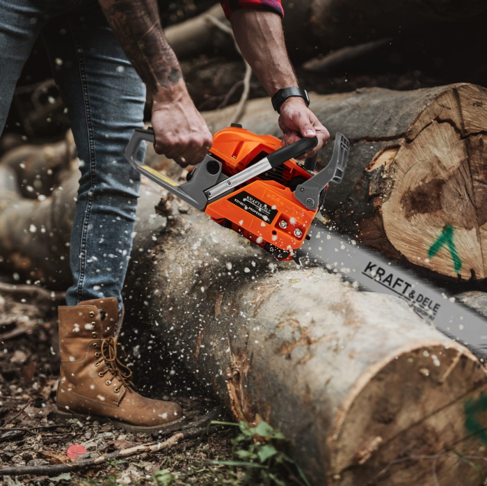 Drujba pe benzina 5.9 CP 58cc cu lame 16 si 18 inch (KD10613) [14]