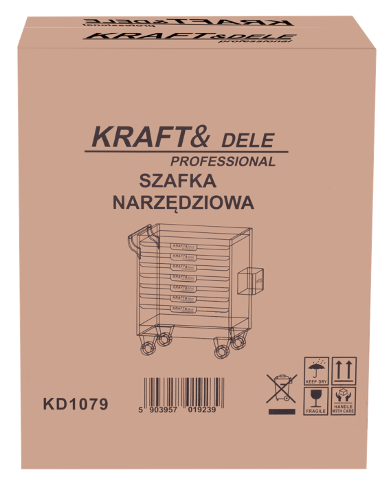 Dulap pentru scule atelier cu 7 sertare gol neechipat (KD1079) [16]