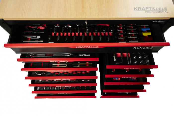 Dulap scule profesional atelier 12 sertare echipat 479piese (KD1063) [16]