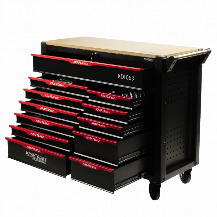 Dulap scule profesional atelier 12 sertare echipat 479piese (KD1063) [1]