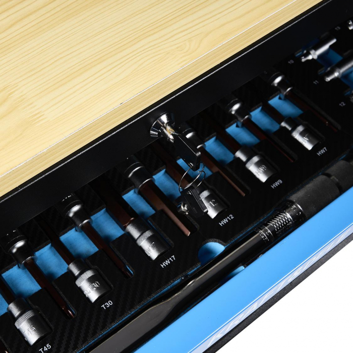 Dulap scule profesional atelier 12 sertare echipat 501piese (KD1062) [6]