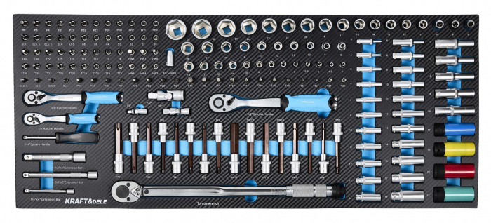 Dulap scule profesional atelier 12 sertare echipat 501piese (KD1062) [7]