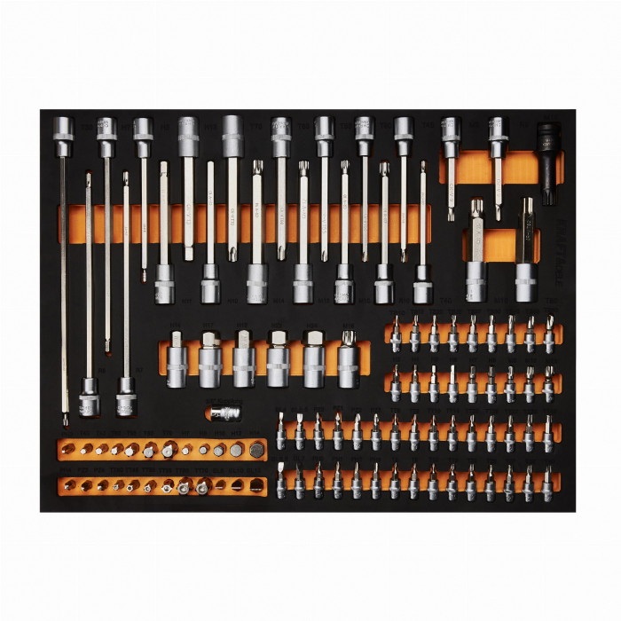 Dulap scule profesional atelier 7 sertare echipat 258 piese (KD1067) [5]