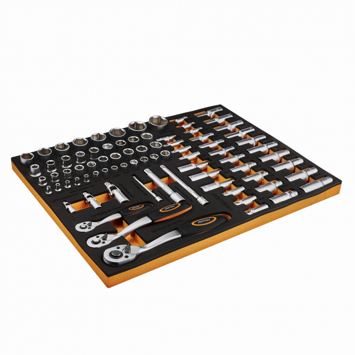 Dulap scule profesional atelier 7 sertare echipat 258 piese (KD1067) [6]