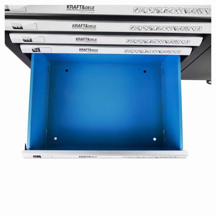 Dulap scule profesional atelier 7 sertare, echipat 309 piese (KD1069) [9]