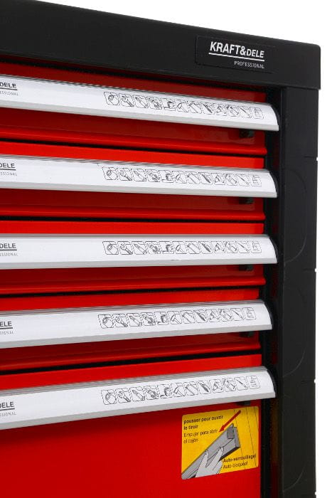 Dulap scule profesional atelier pe roti 6 sertare  263 piese (KD361) [11]