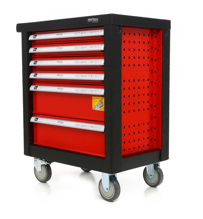 Dulap scule profesional atelier pe roti 6 sertare  263 piese (KD361) [7]