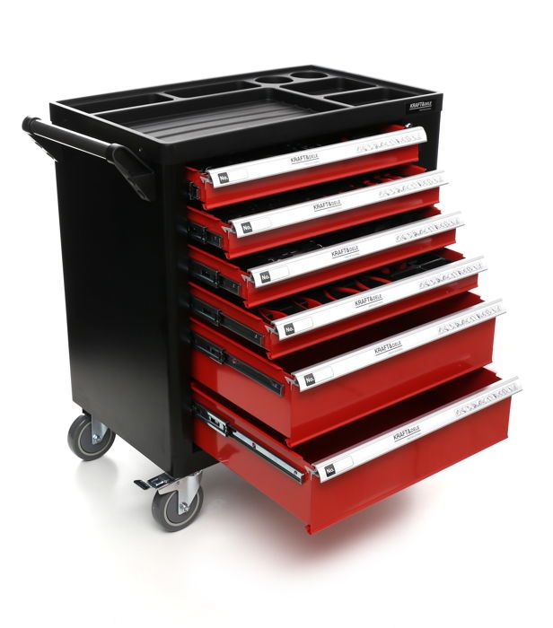 Dulap scule profesional atelier pe roti 6 sertare  263 piese (KD362) [1]
