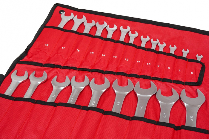 Set 25 chei fixe combinate 6-32mm 25bucati piese Chrome-Vanadium Cr-V (V35331) [5]