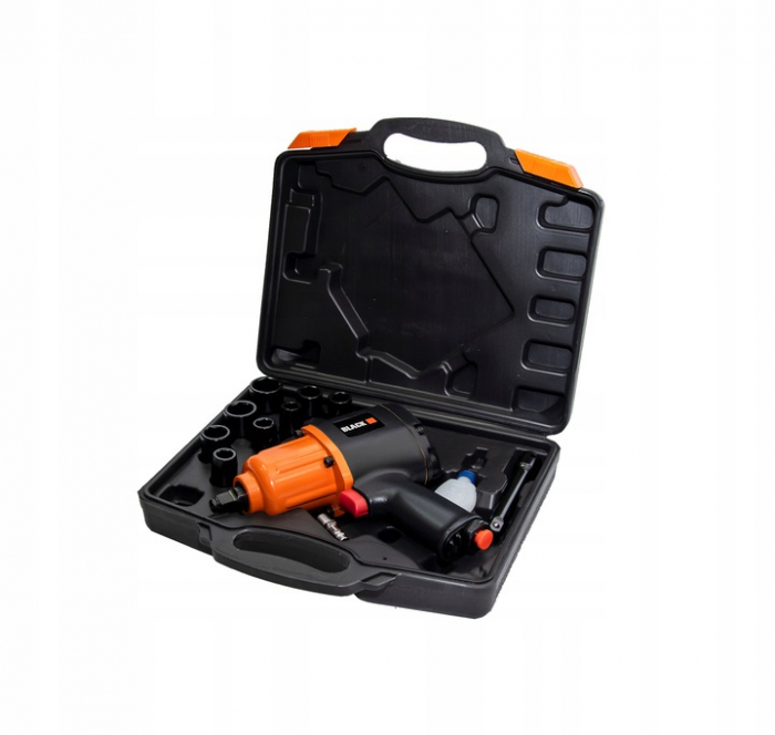 Pistol cheie pneumatica impact 1600Nm + tubulare 12-24mm insurubat desfacut (12204) [4]