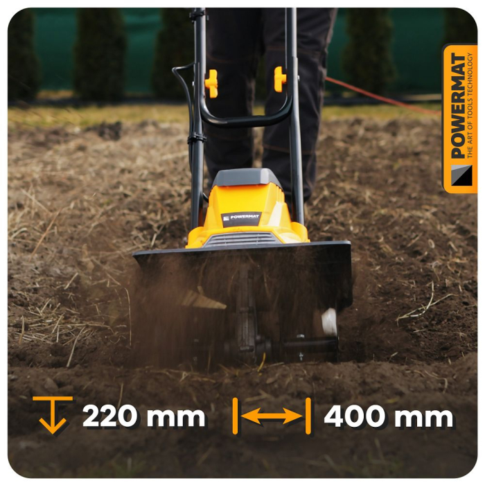 Electrocultor 1900W latime 400mm cultivator electric PM1387 (PM-GGE-1900M) [18]