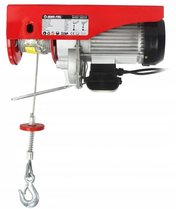 Electropalan troliu electric macara 500 1000kg 1600W (M80793) [6]