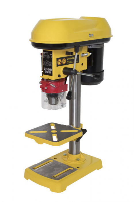 Aparat, masina de gaurit, bormasina fixa 550W 16mm 9 viteze de banc coloana verticala (PC8594) [6]