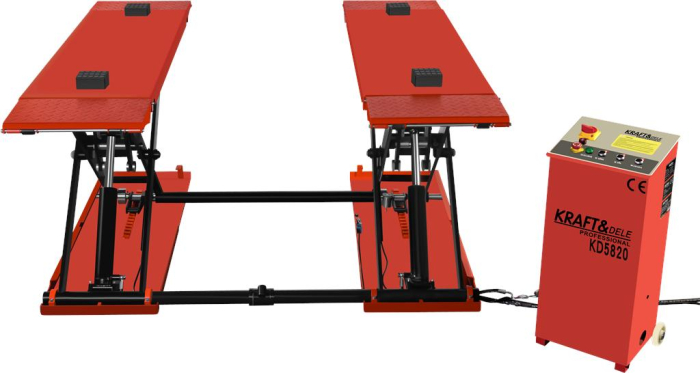 Elevator foarfeca mobil pentru vulcanizare 3T Tone 230V trifazic trifazat (KD5820) [2]