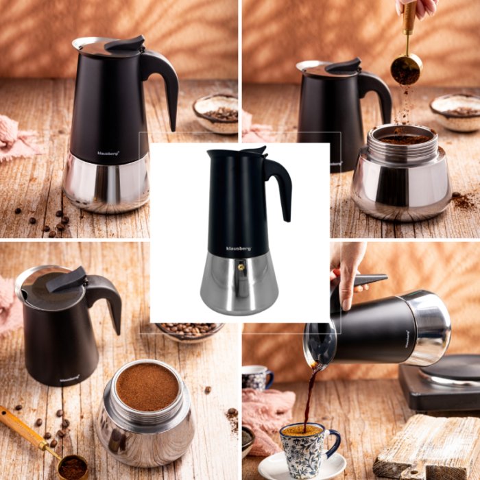 Espressor moka 12 cesti din otel inoxidabil  (KB-7847) [8]