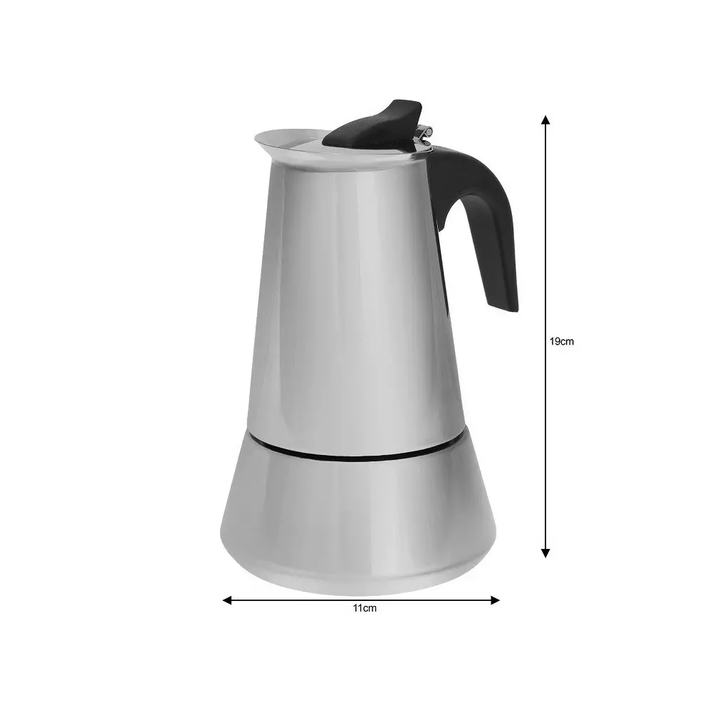 Espressor moka din otel inoxidabil, capacitate 6 cesti (KH-1045) [3]