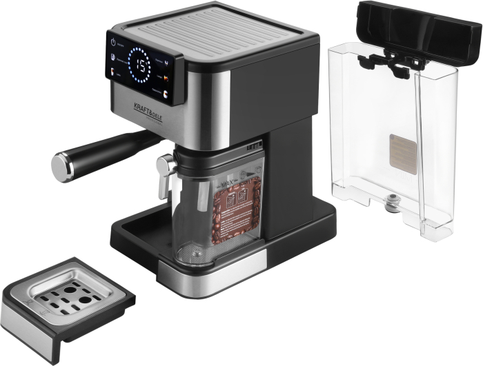 Espressor manual 1500W 20 bar cu PID afisaj LCD si spumare lapte (KD4292) [10]