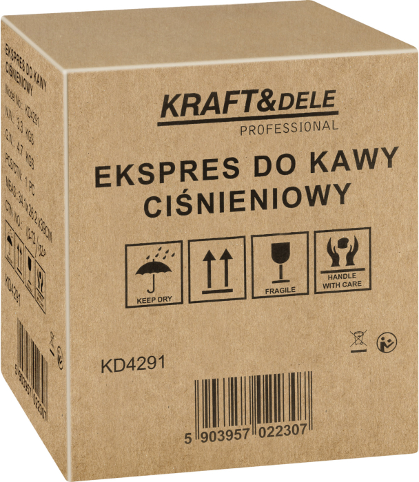 Espressor manual 1500W 20 bar cu PID si spumare lapte (KD4291) [18]
