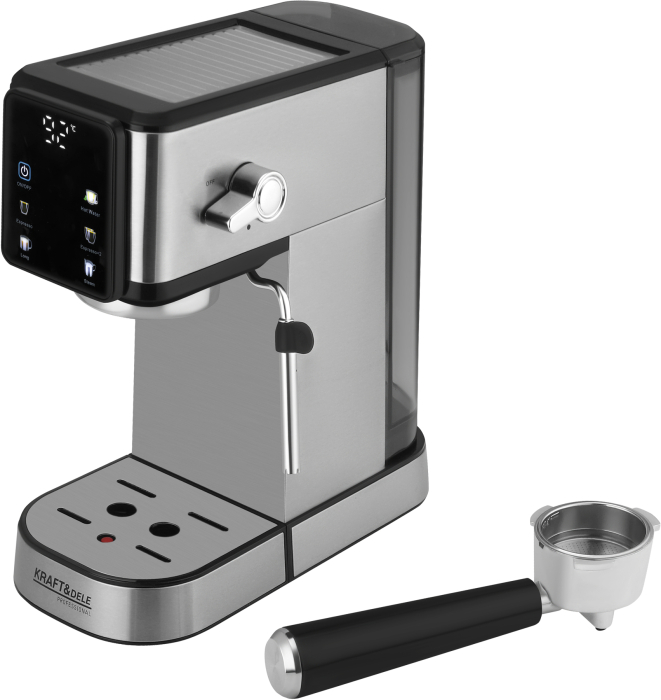 Espressor manual 20 bar 1500W cu panou tactil si afisaj LED pentru espresso cappuccino si latte (KD4290) [6]