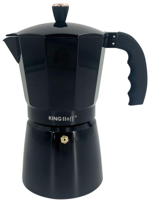 Espressor moka aluminiu negru, 12 cesti (KH-1885) [4]