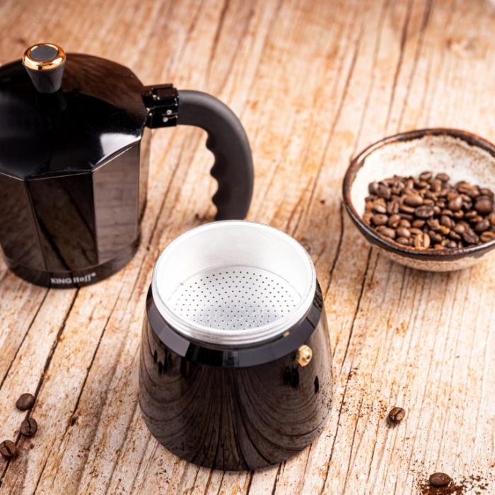 Espressor moka aluminiu negru, 9 cesti (KH-1884) [17]