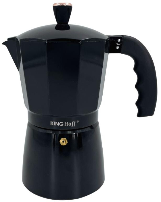 Espressor moka aluminiu negru, 9 cesti (KH-1884) [10]