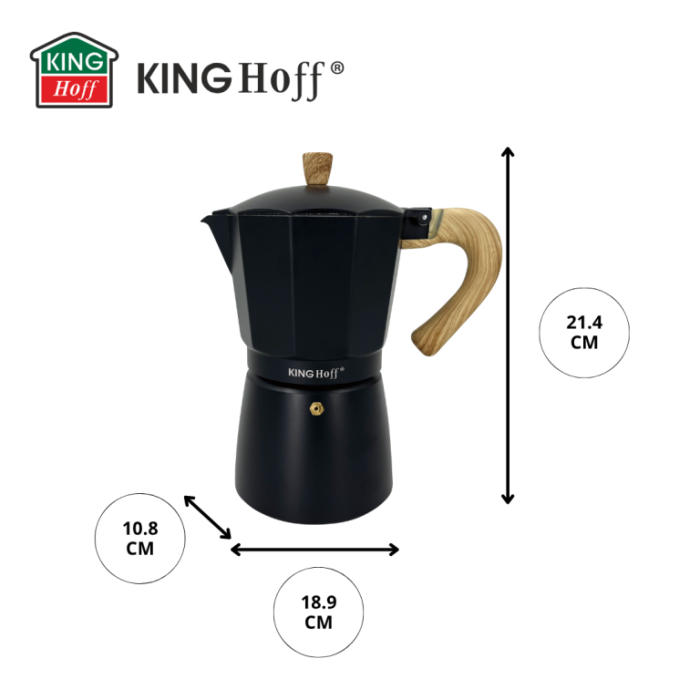 Espressor moka din aluminiu, capacitate 9 cesti (KH-1887) [2]