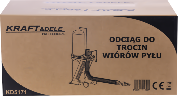 Extractor exhaustor de rumegus praf 600W 75L furtun 2m (KD5171) [17]