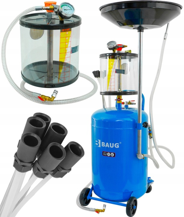 Extractor pneumatic ulei 65L cu rezervor si sonde aspiratie, 6-8 bar, pentru service auto (B4000) [11]
