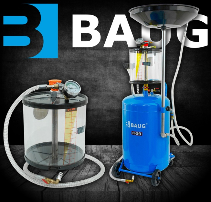 Extractor pneumatic ulei 65L cu rezervor si sonde aspiratie, 6-8 bar, pentru service auto (B4000) [10]