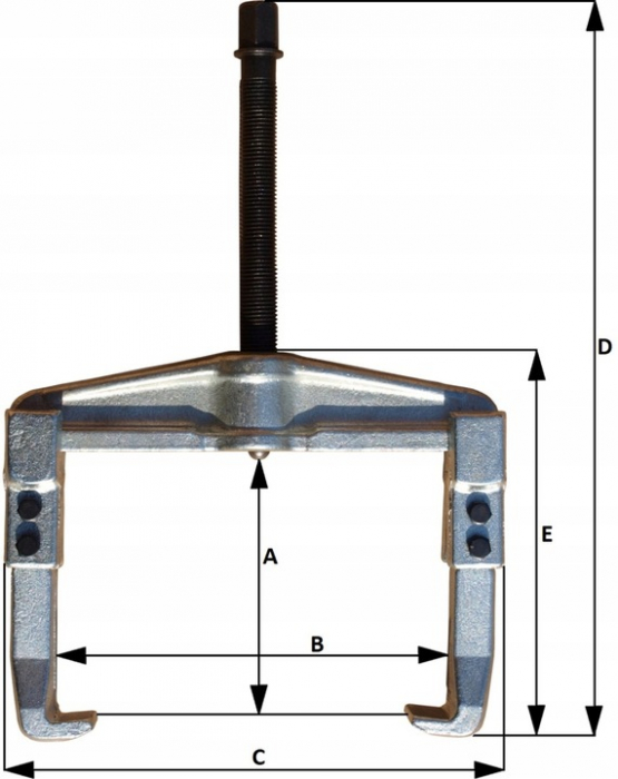 Extractor presa rulmenti cu filet 2 brate interior exterior latime reglabila 0-180mm (MTCXD-1028-3) [5]