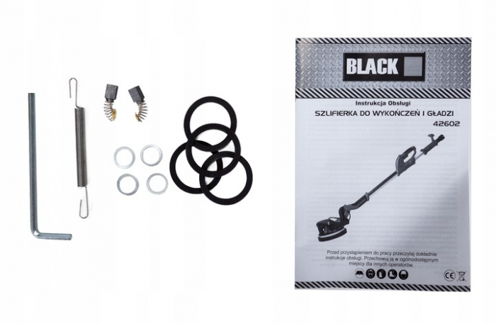 Masina, aparat slefuit pereti 2000W 225mm cu aspirare extensibil girafa cu lumina LED (42602) [7]