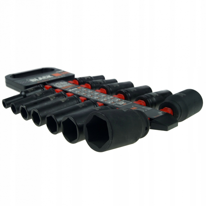 Set trusa chei tubulare impact lungi 1/2 13 piese 10-32mm intarite, pistol impact (13301) [3]