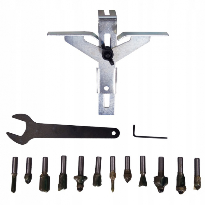 Masina frezat multifunctionala 2500W + 12 freze aparat freza electrica unimanual (35100) [4]