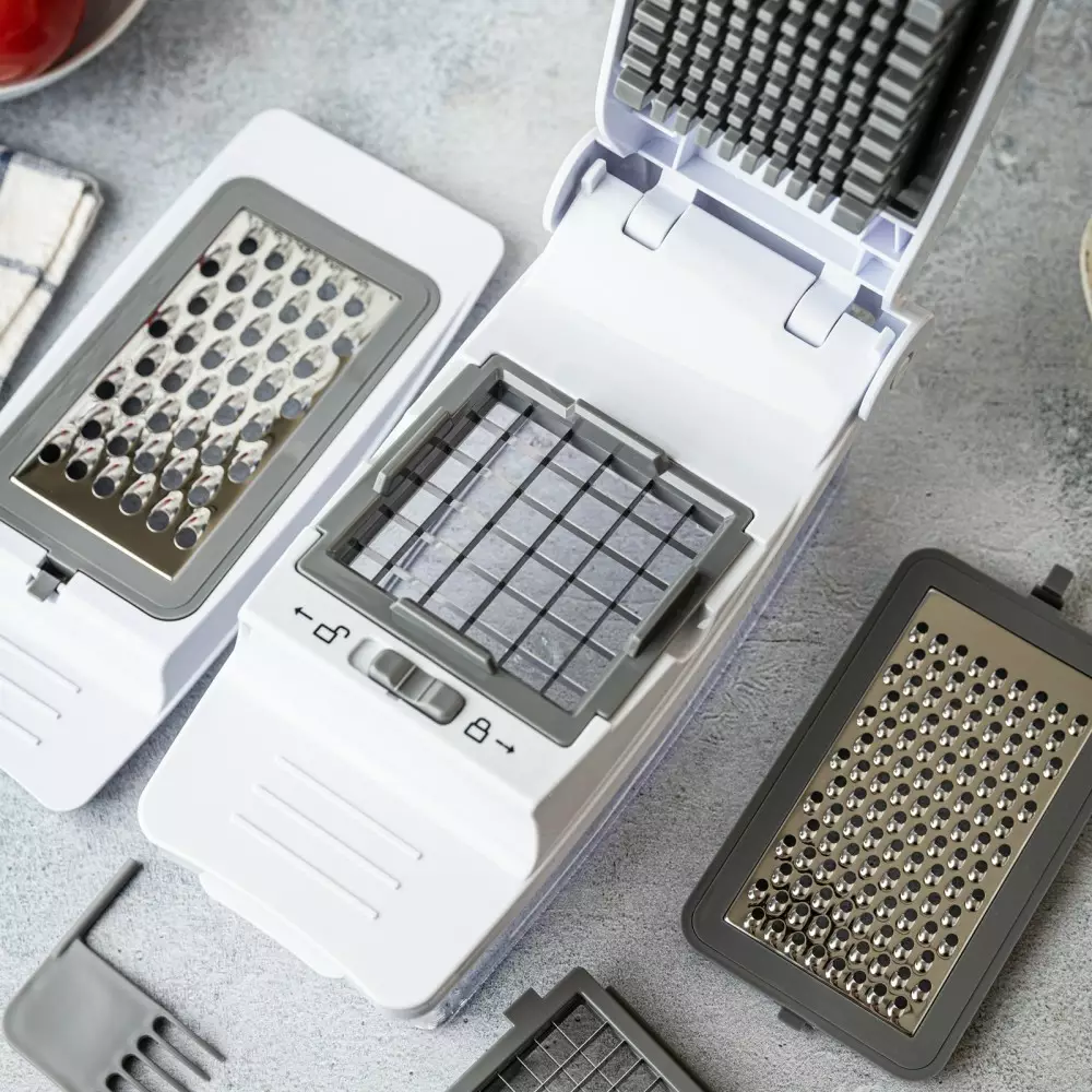 Feliator manual pentru legume si razatoare multifunctionala cu accesorii interschimbabile (KH-1873-1) [5]