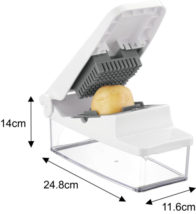 Feliator manual pentru legume si razatoare multifunctionala cu accesorii interschimbabile (KH-1873-1) [14]