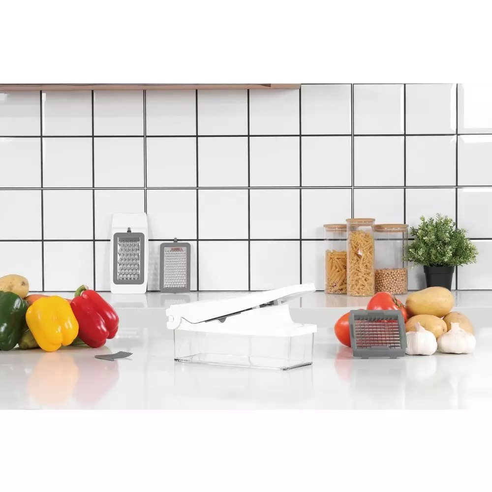 Feliator manual pentru legume si razatoare multifunctionala cu accesorii interschimbabile (KH-1873-1) [7]