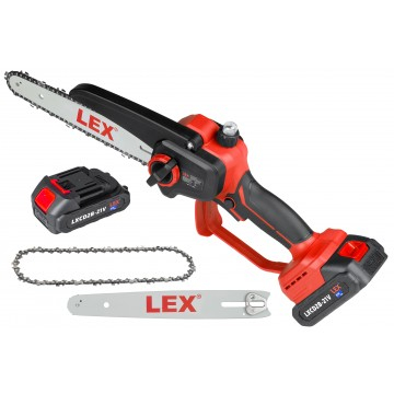 Ferastrau cu lant cu acumulator pentru crengi 21v 2ah ghidaj 8 inch 20cm cu accesorii si valiza (LXCD2B-21V) [4]