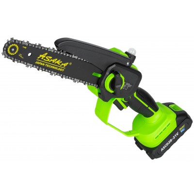 Ferastrau cu lant pe acumulator 21V 3.0Ah pentru crengi, sina 8" 20 cm (ASCD2B-21V) [14]