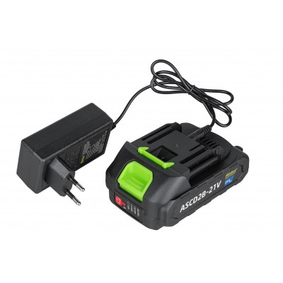 Ferastrau cu lant pe acumulator 21V 3.0Ah pentru crengi, sina 8" 20 cm (ASCD2B-21V) [8]