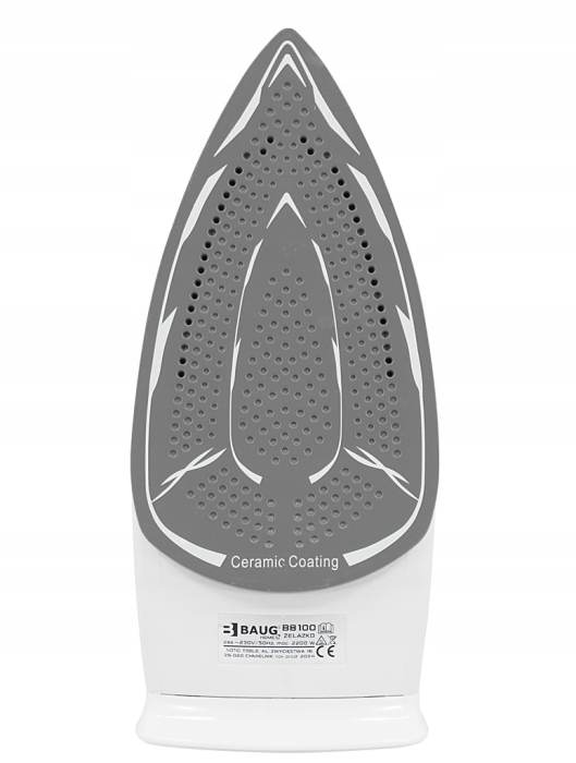 Fier calcat 2200W abur autocuratare talpa otel inoxidabil 22.5x12cm (B8100) [11]