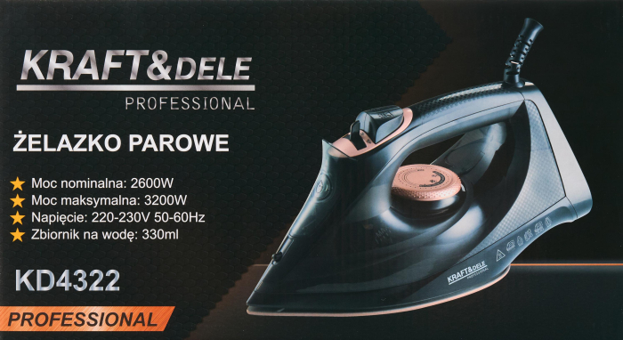 Fier de calcat cu abur 3200 W, rezervor 330 ml (KD4322) [15]